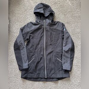 KUHL Projekt Women's Jacket Hoodie Size Large Grey Full Zip Hooded Lightweight